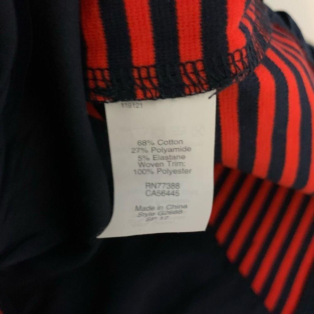 J. Crew Red Striped Sleeveless Blouse Top Medium versatile Tank Top - Picture 7 of 12